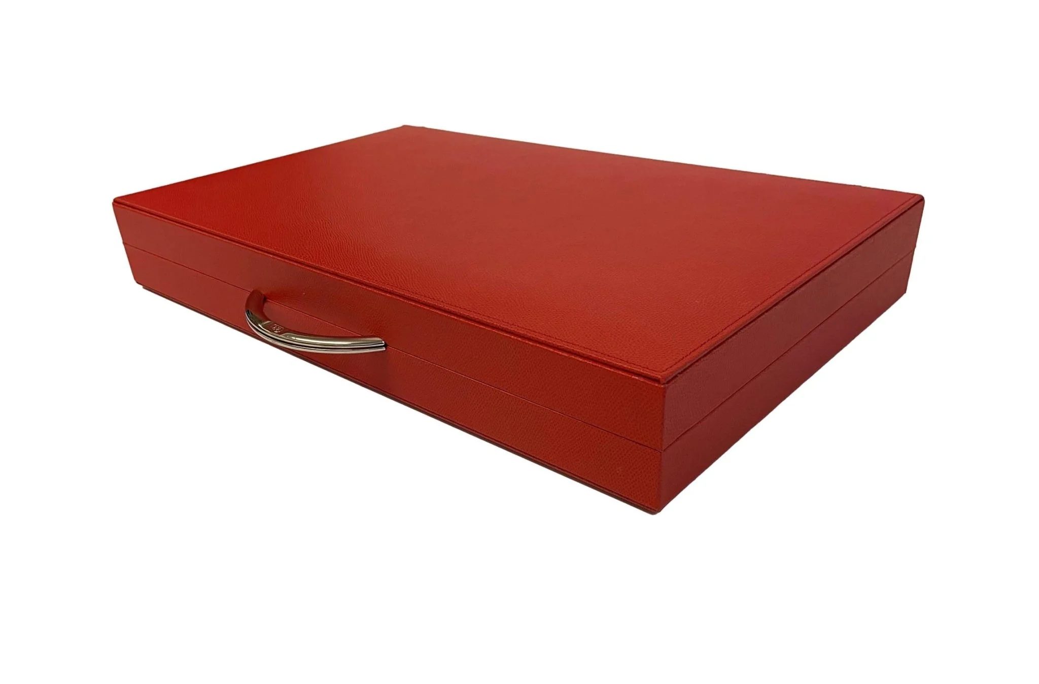 Backgammon en Cuir véritable MM - Rouge - Renzo Romagnoli - Image 7