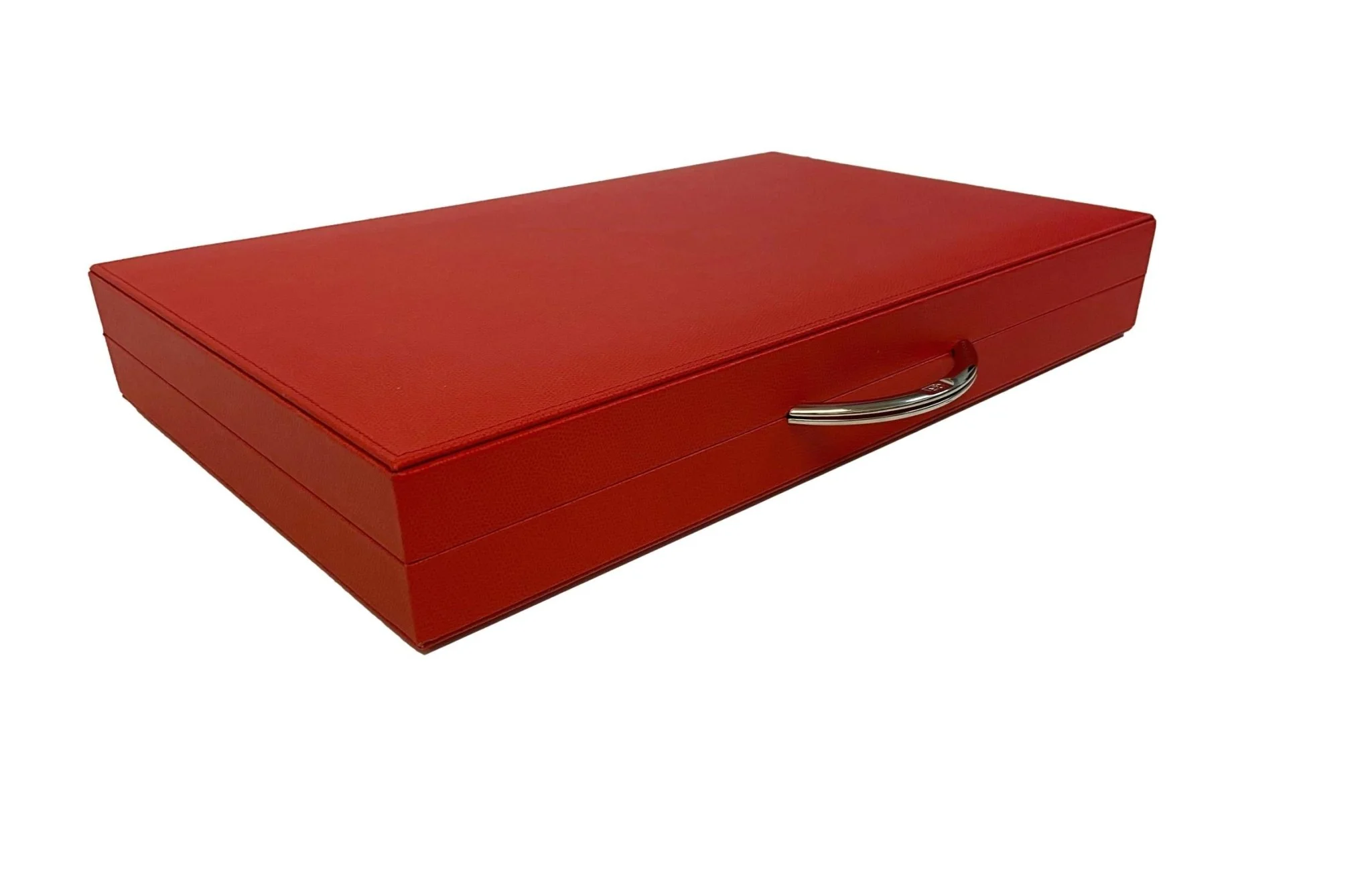 Backgammon Cuir véritable GM - Rouge - Renzo Romagnoli - Image 9
